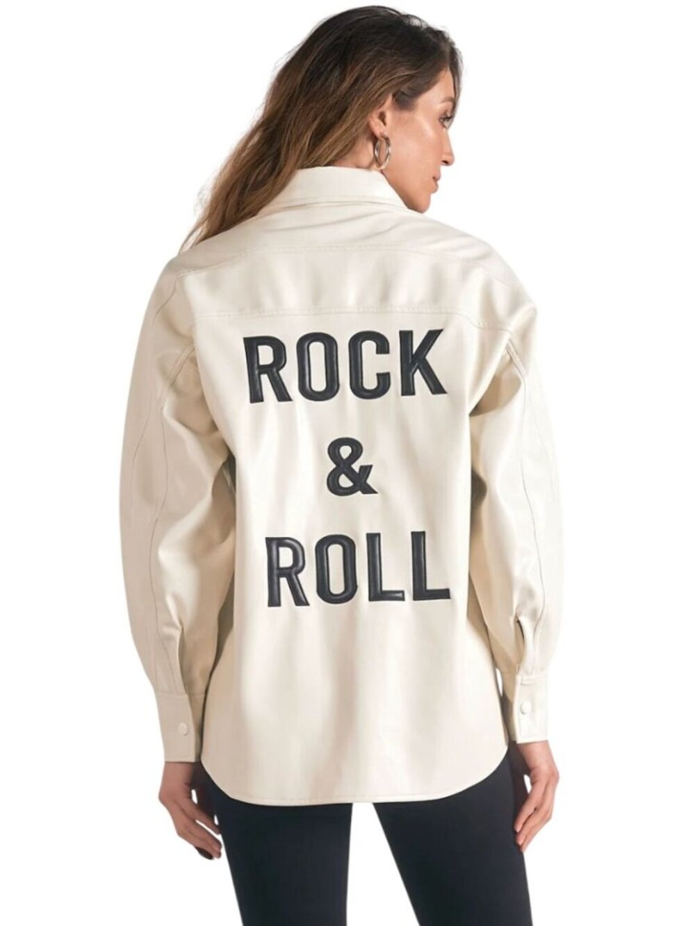 Elan Rock & Roll Faux Leather Jacket NWT - Size L
